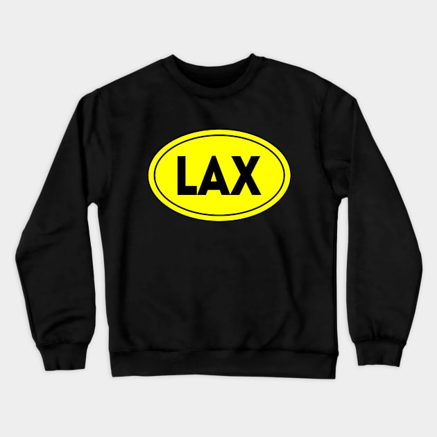 LAX Airport Code Los Angeles International Airport USA Crewneck Sweatshirt by VFR Zone